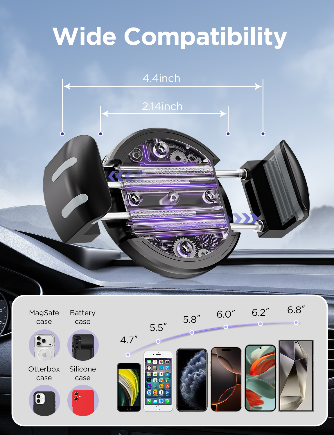 MSXTTLY VMag S2 PRO Vacuum Magnetic Phone Holder