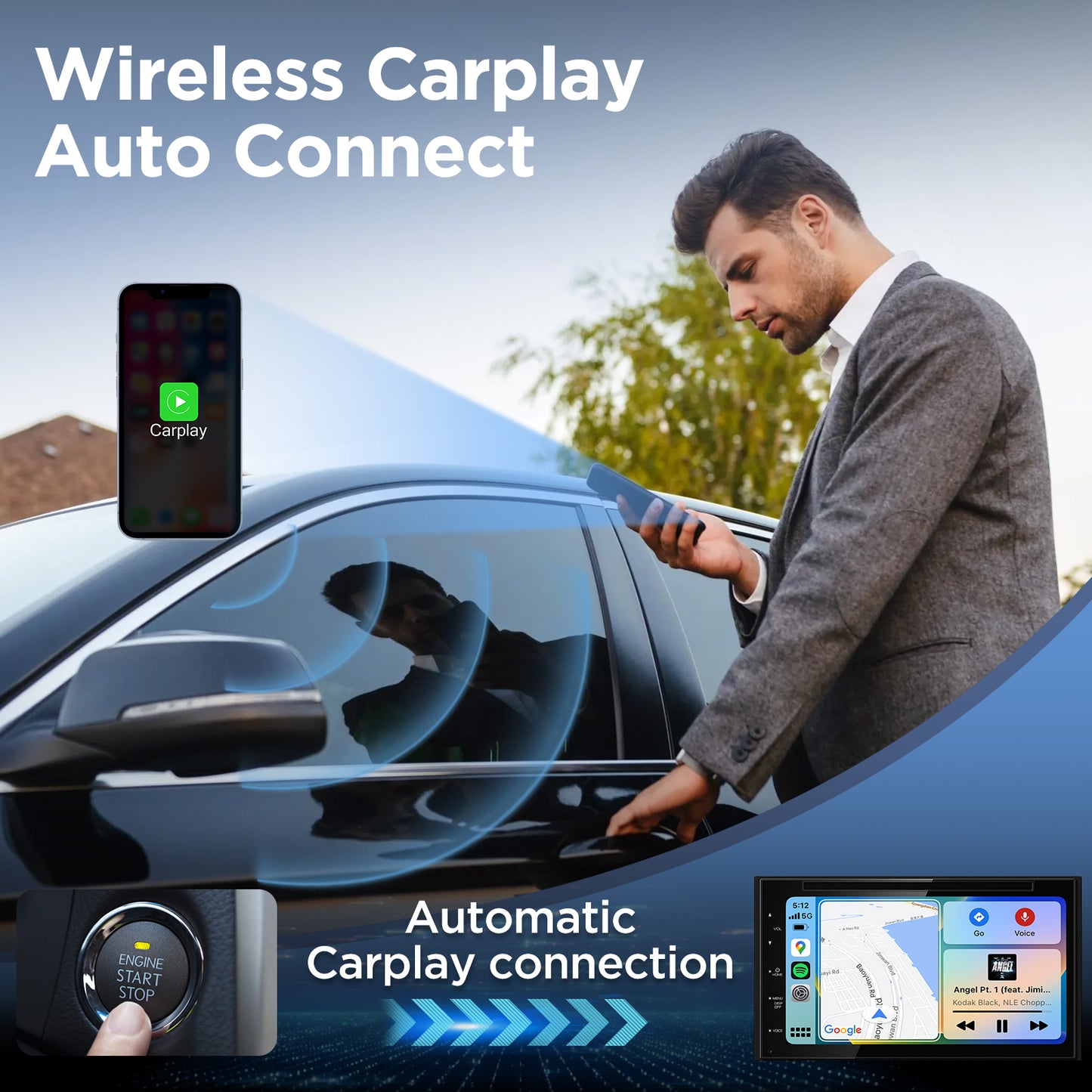 MSXTTLY U2C-AIR Pro Wireless Carplay Adapter