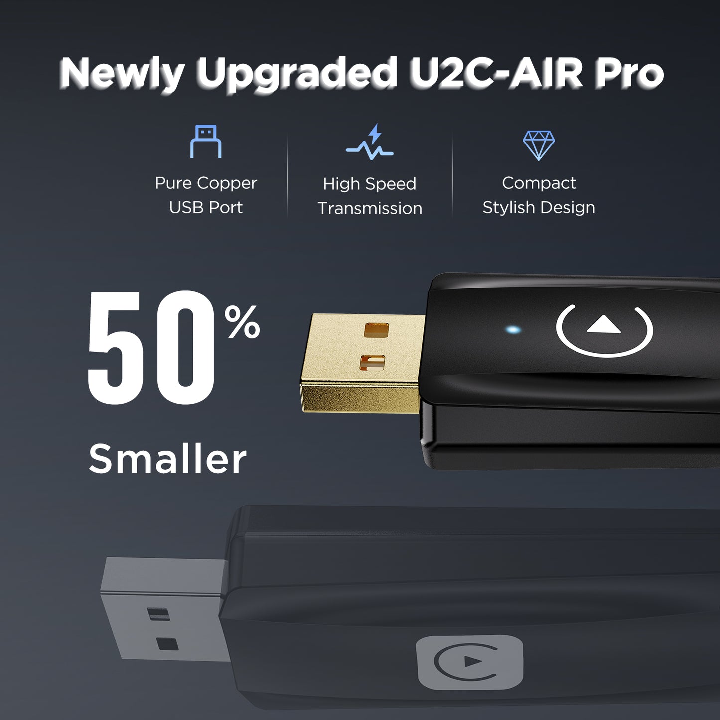 MSXTTLY U2C-AIR Pro Wireless Carplay Adapter