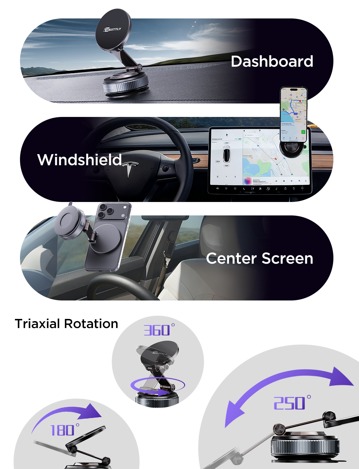 MSXTTLY VMag S2 Vacuum Magnetic Phone Holder