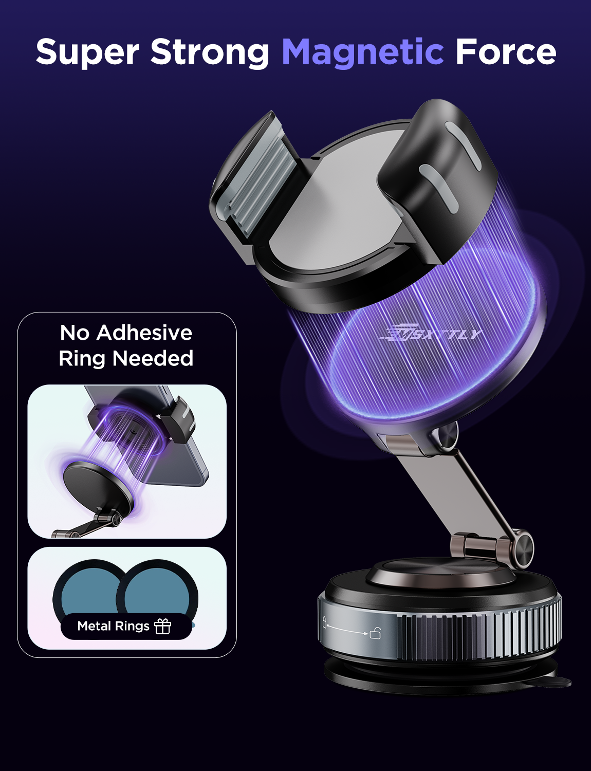 MSXTTLY VMag S2 PRO Vacuum Magnetic Phone Holder