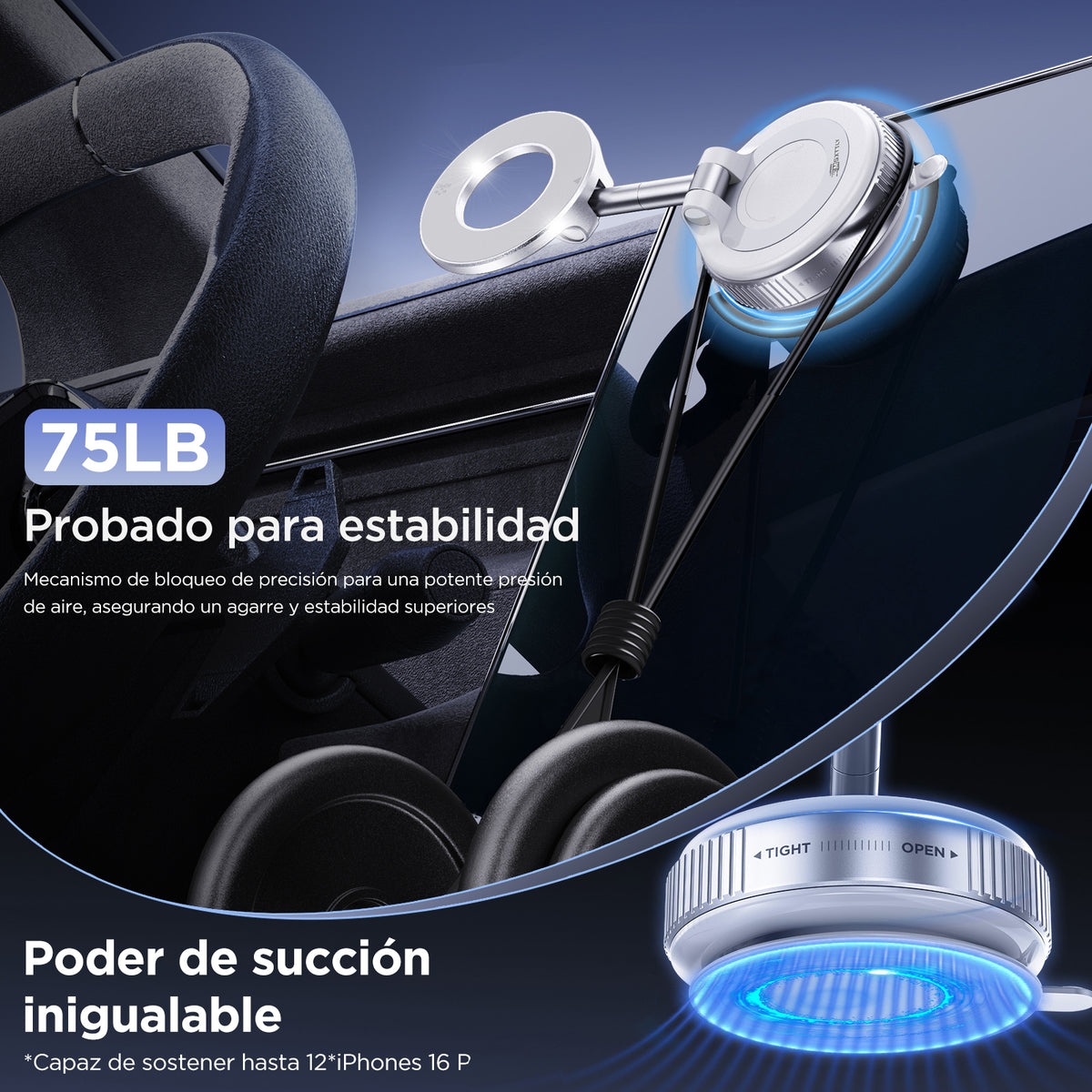 MSXTTLY VMag S1 Vacuum Magnetic Phone Holder