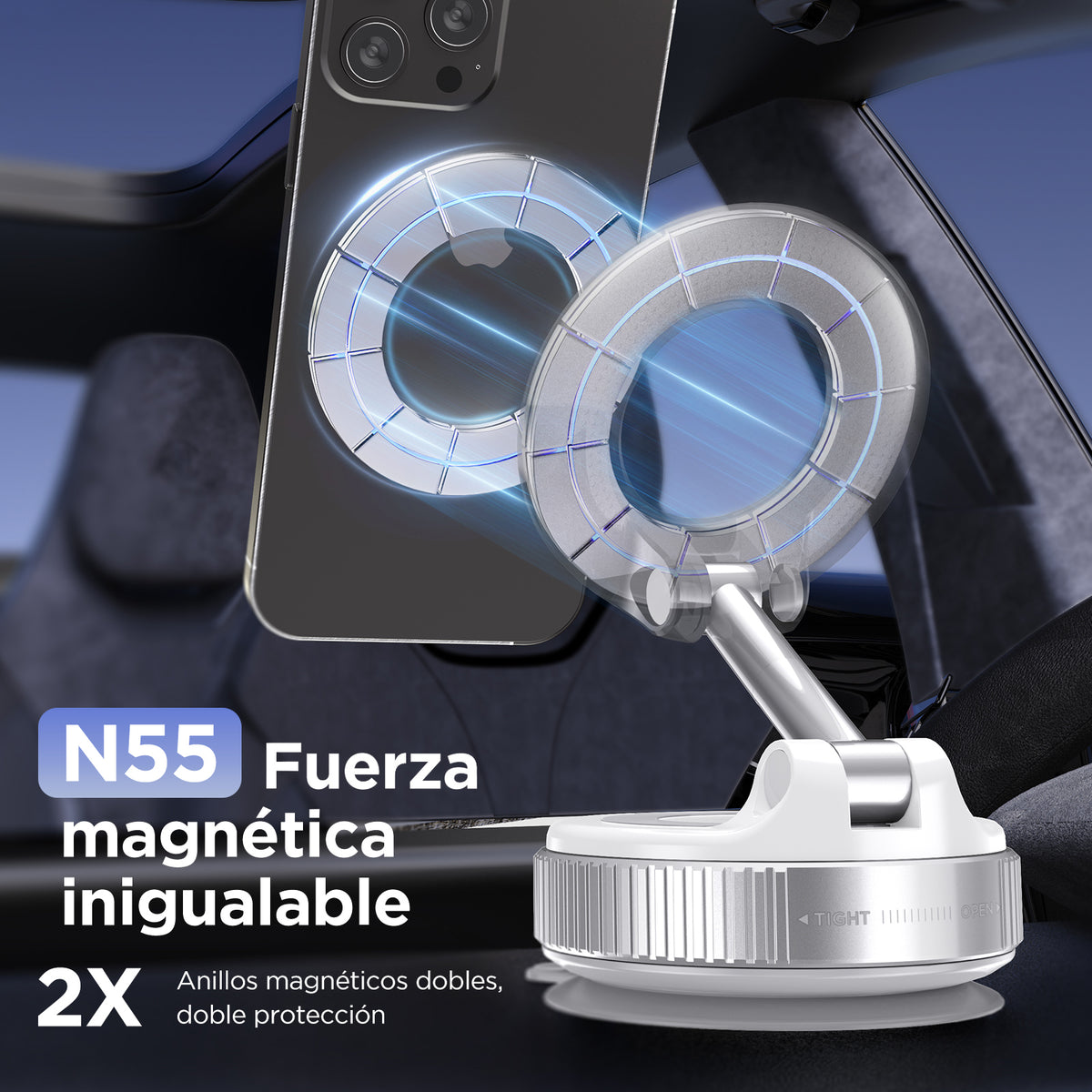 MSXTTLY VMag S1 Vacuum Magnetic Phone Holder