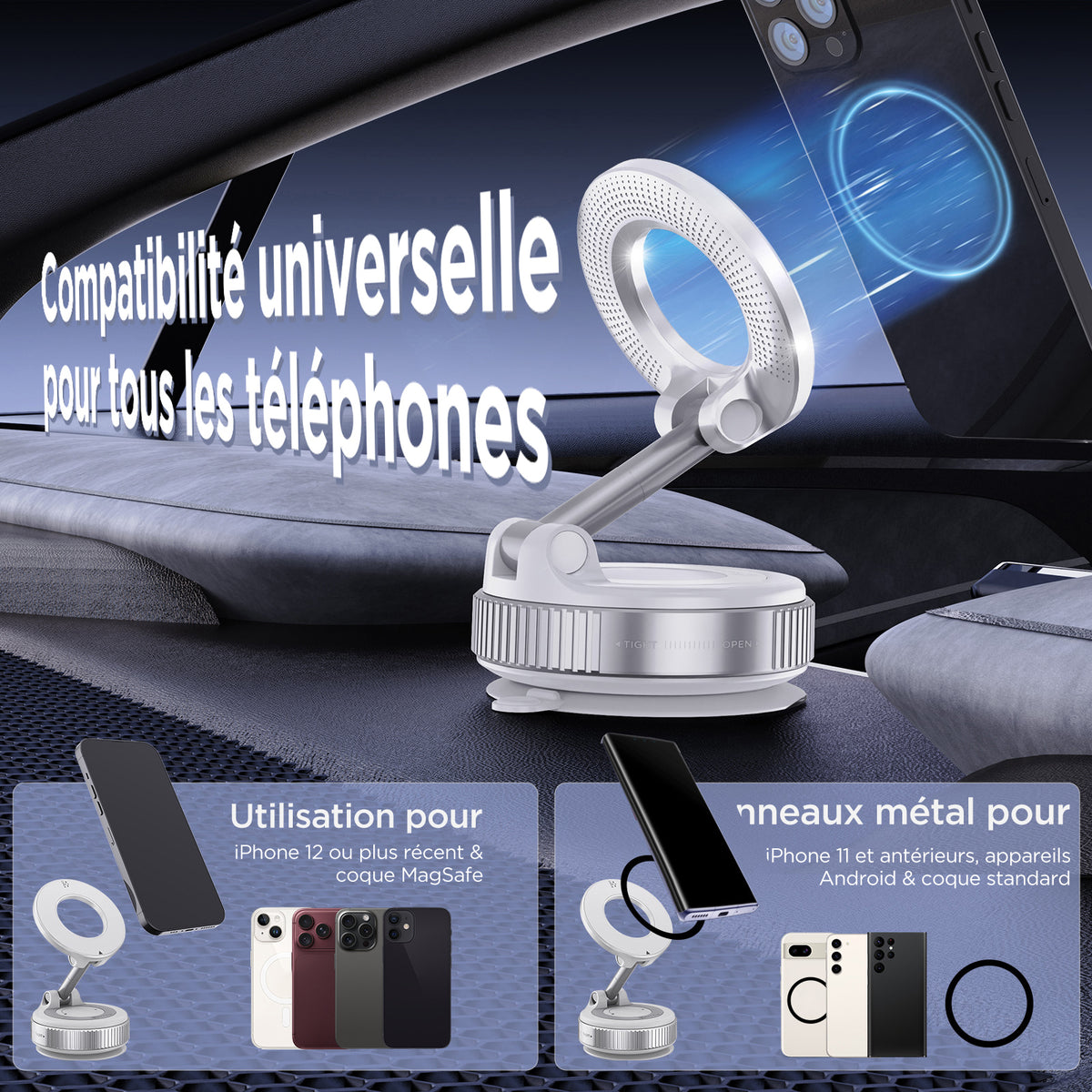 MSXTTLY VMag S1 Vacuum Magnetic Phone Holder