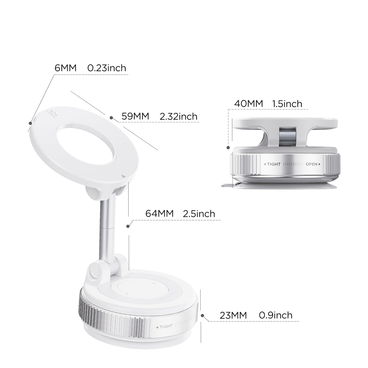 MSXTTLY VMag S1 Vacuum Magnetic Phone Holder