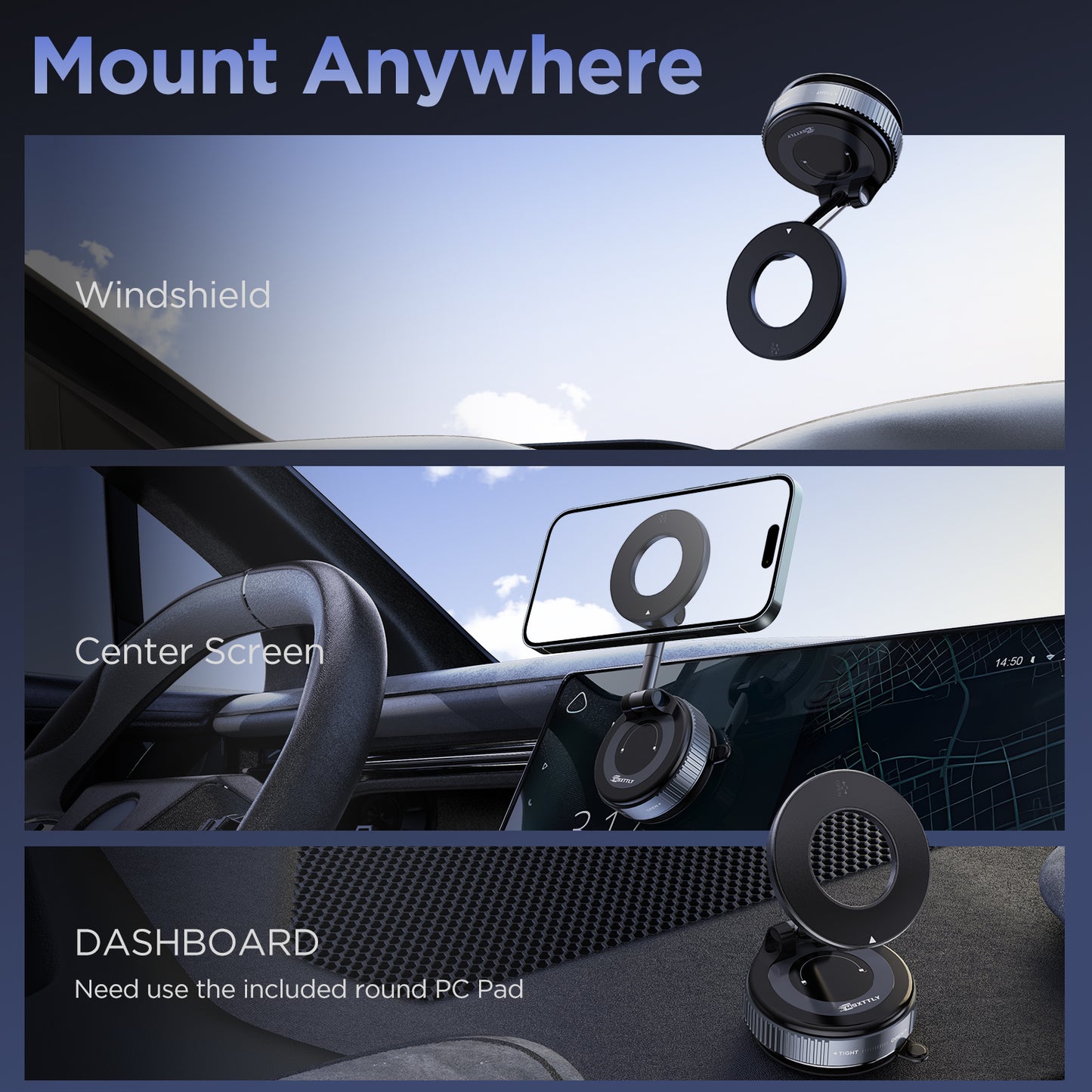MSXTTLY VMag S1 Vacuum Magnetic Phone Holder
