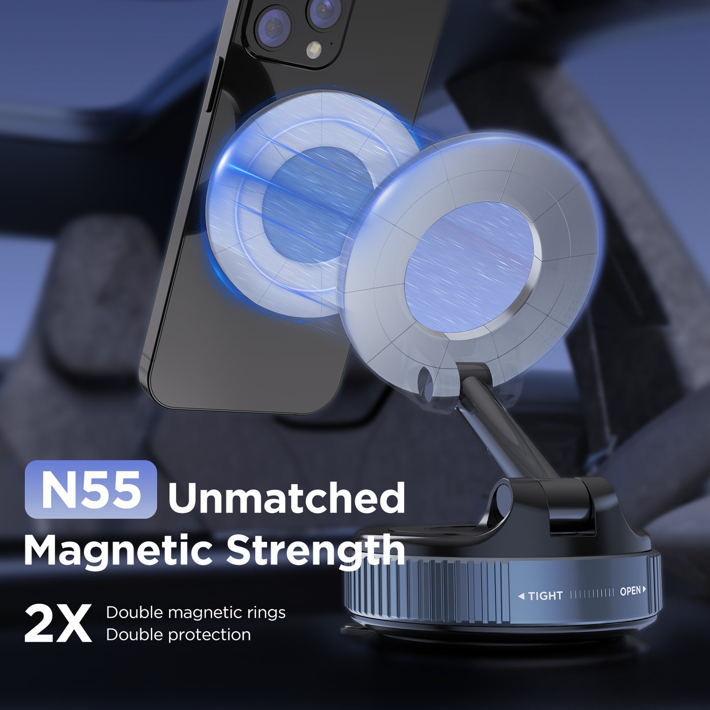 MSXTTLY VMag S1 Vacuum Magnetic Phone Holder