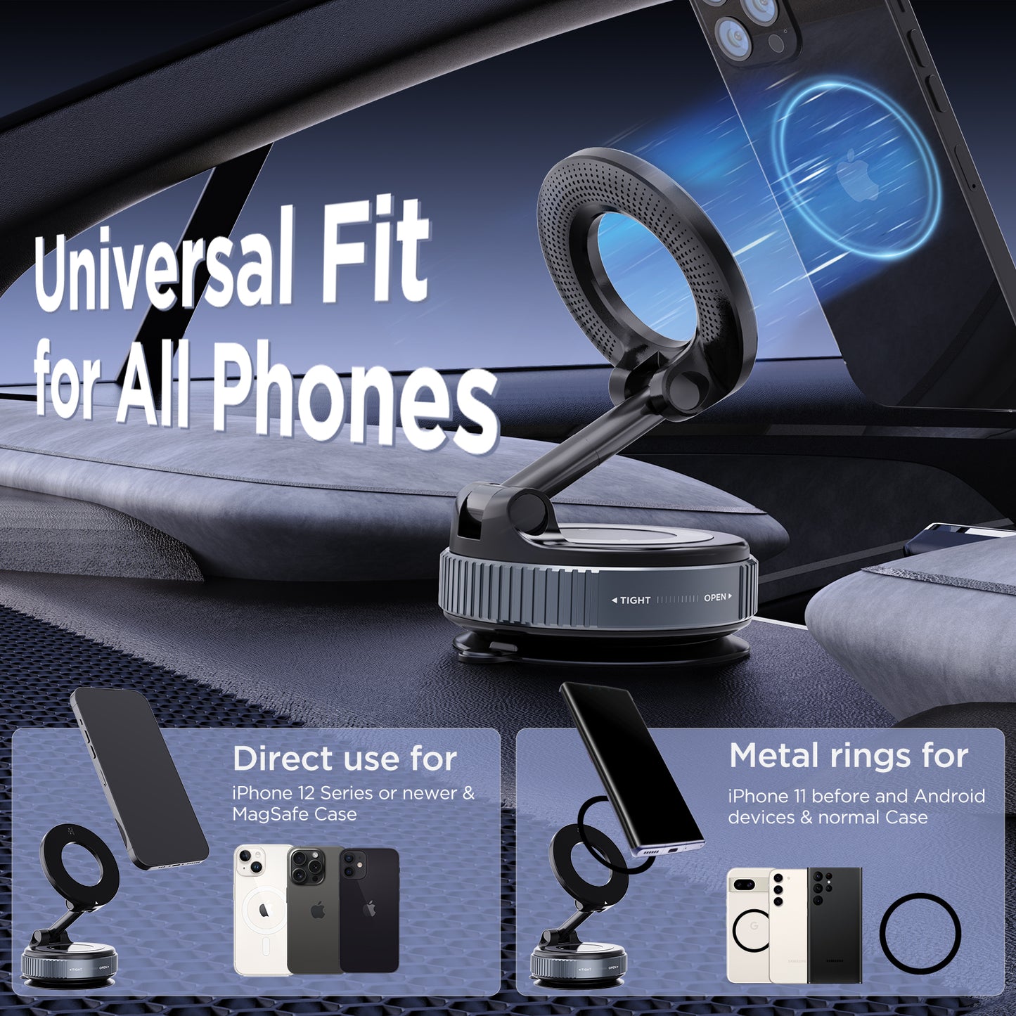 MSXTTLY VMag S1 Vacuum Magnetic Phone Holder