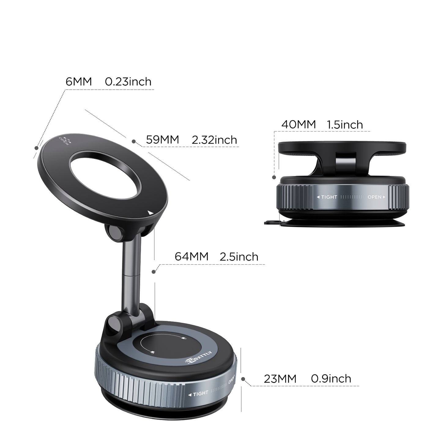 MSXTTLY VMag S1 Vacuum Magnetic Phone Holder