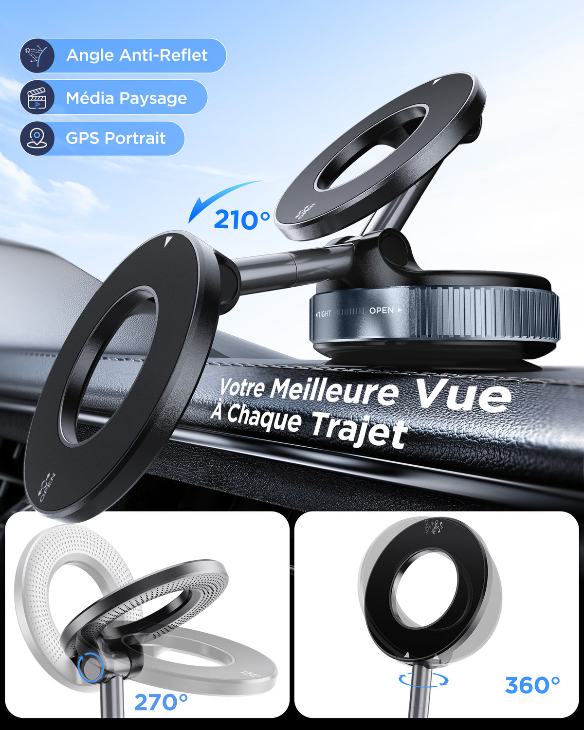 MSXTTLY VMag S1 Vacuum Magnetic Phone Holder