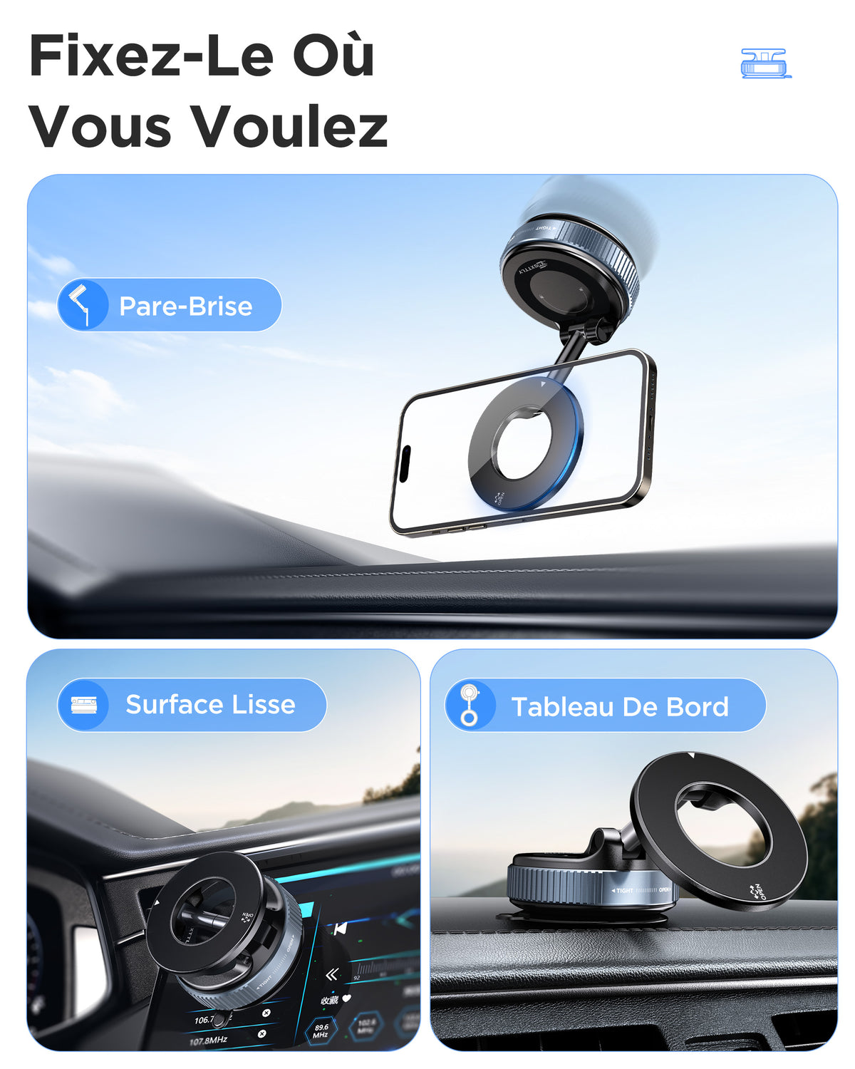 MSXTTLY VMag S1 Vacuum Magnetic Phone Holder