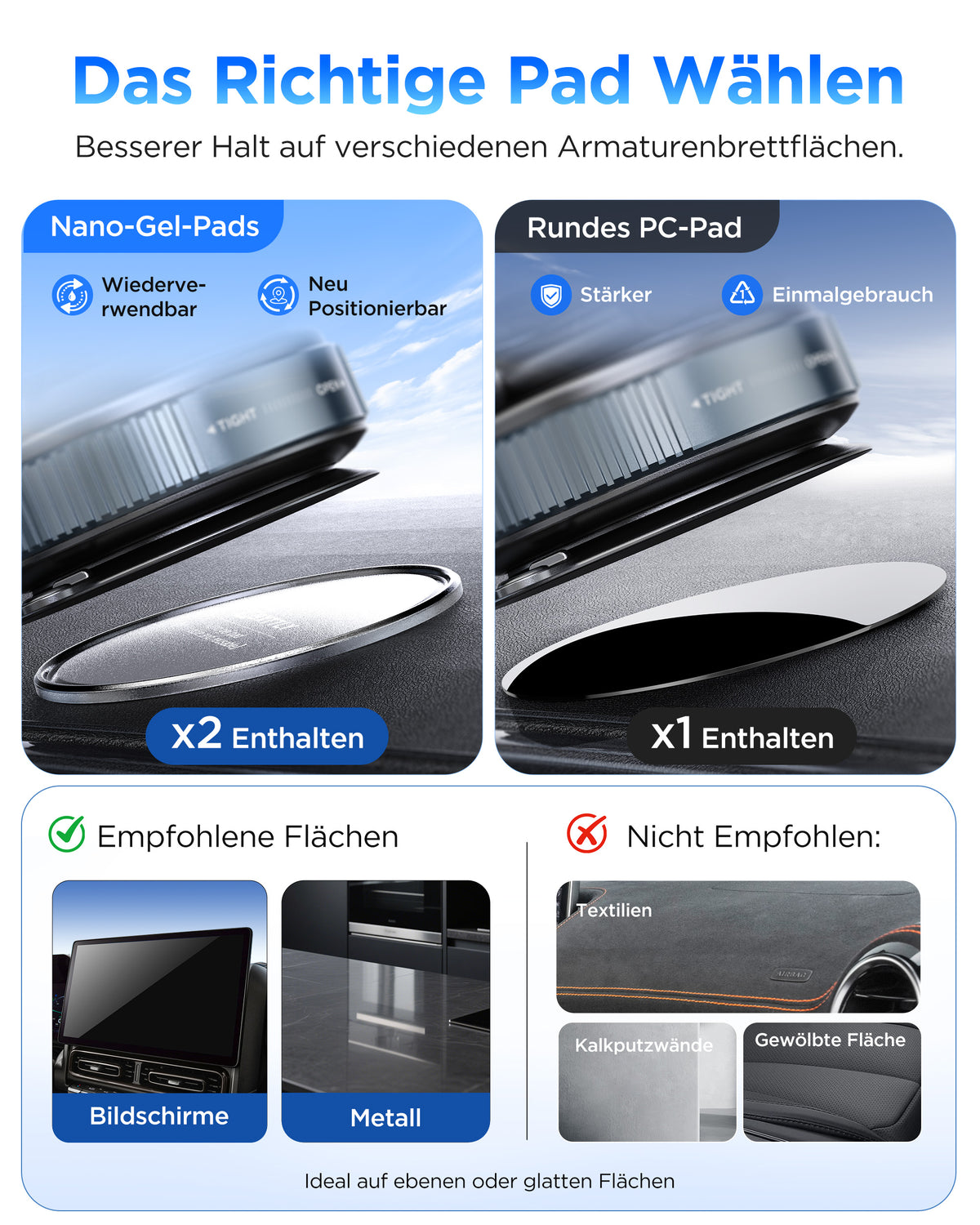 MSXTTLY VMag S1 Magnetische Vakuum-Handyhalterung