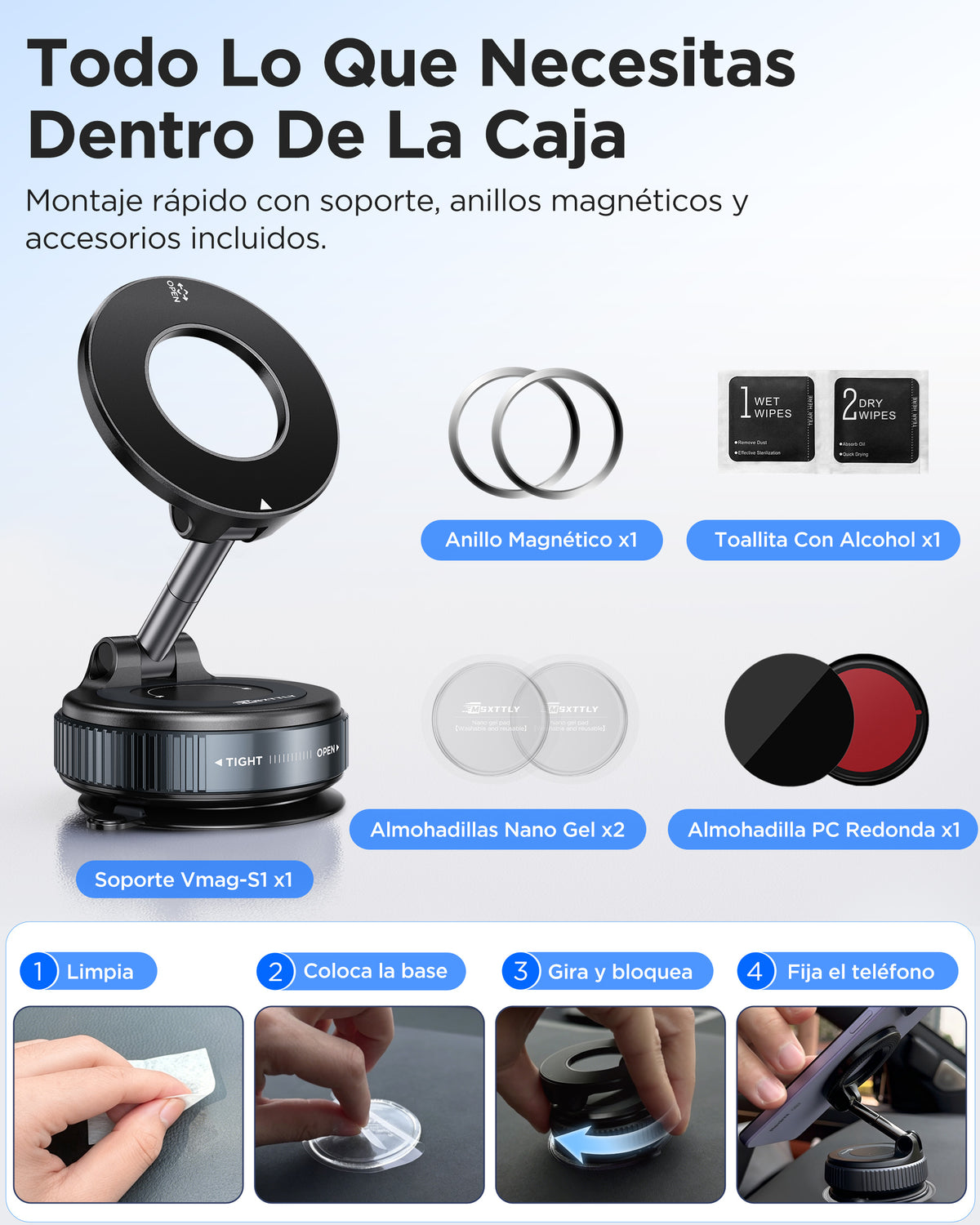 MSXTTLY VMag S1 Vacuum Magnetic Phone Holder