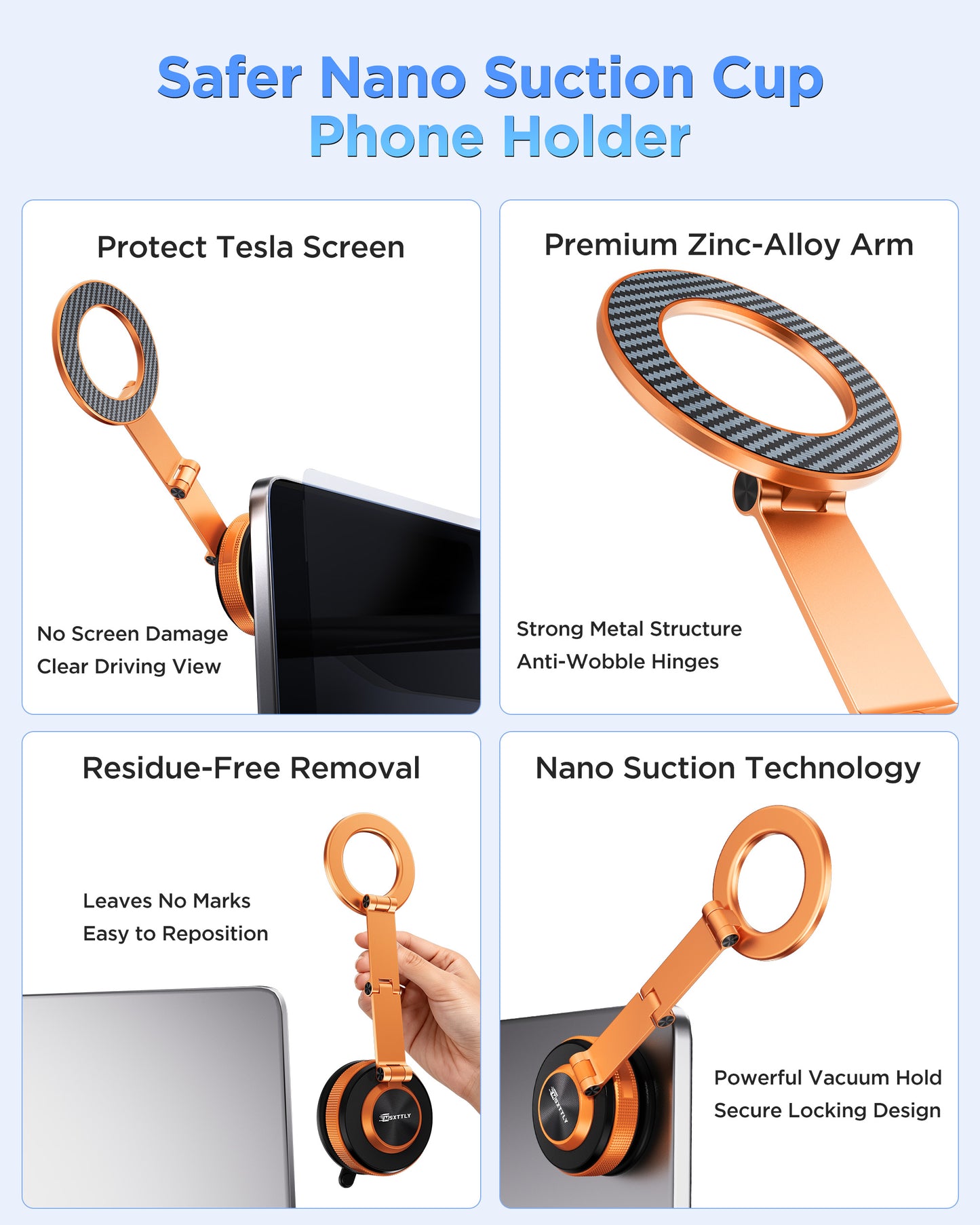 MSXTTLY VMag S3 360° Long Arm Magnetic Car Phone Holder