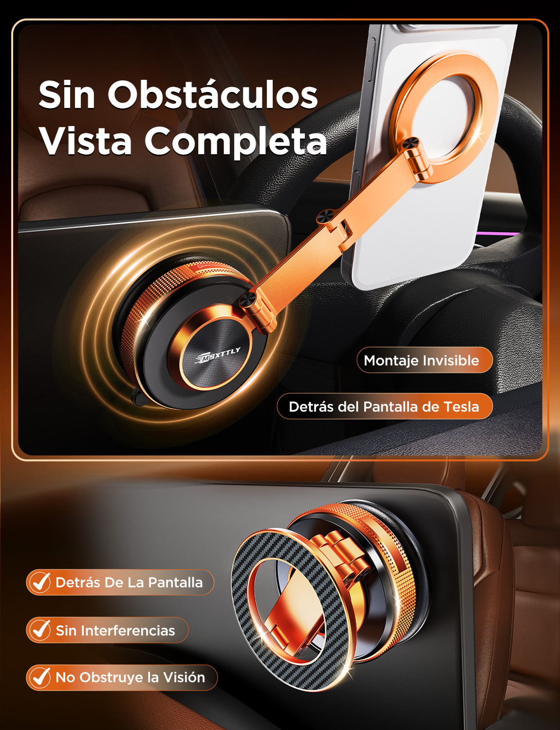 MSXTTLY VMag S3 360° Long Arm Magnetic Car Phone Holder