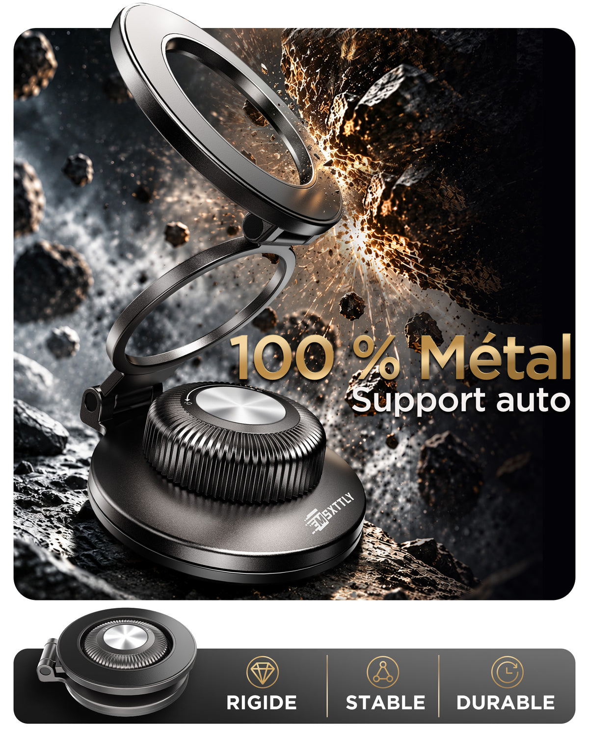 MSXTTLY VMag-Air 1 All-Metal Vacuum Magnetic Phone Holder