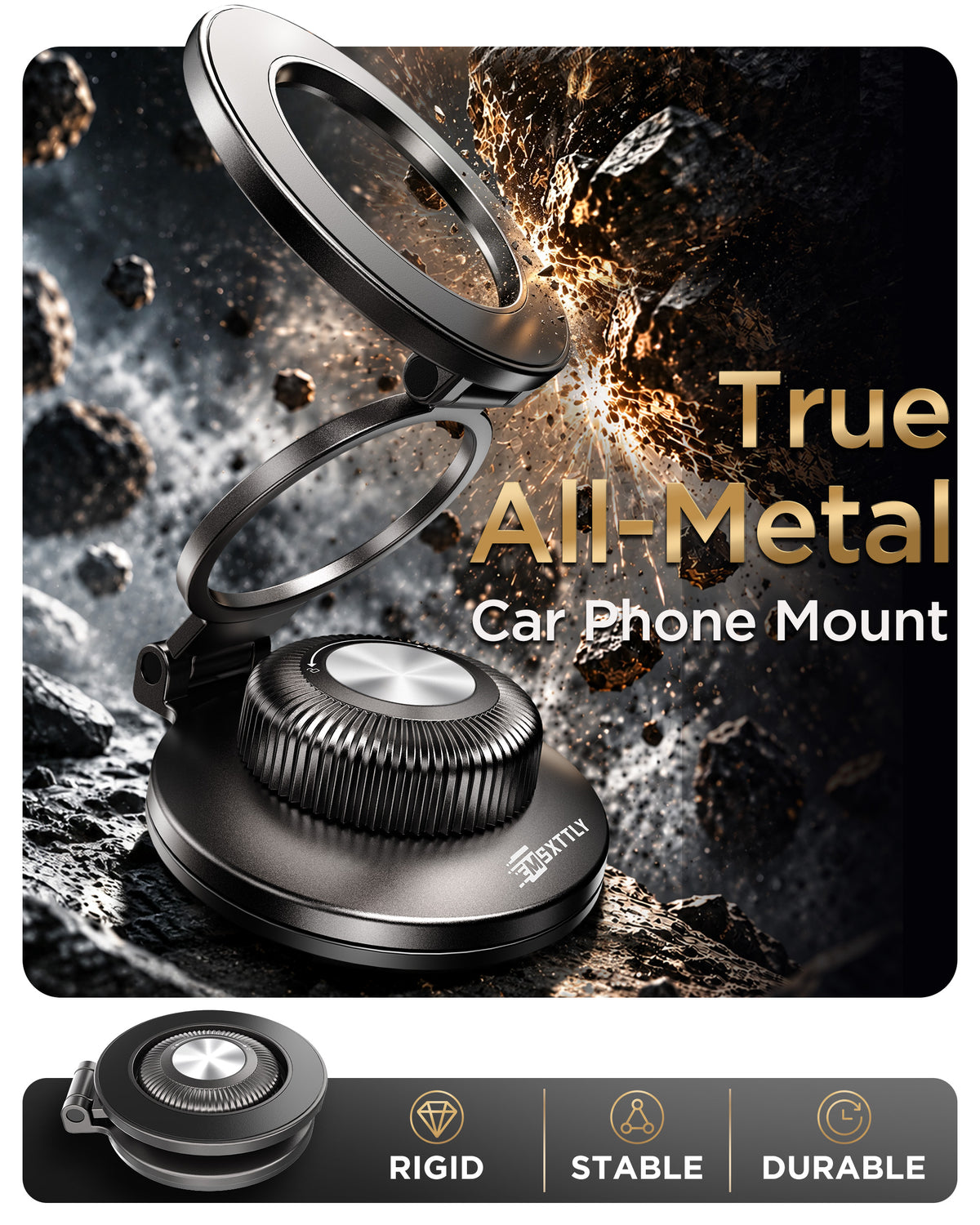 MSXTTLY VMag-Air 1 All-Metal Vacuum Magnetic Phone Holder