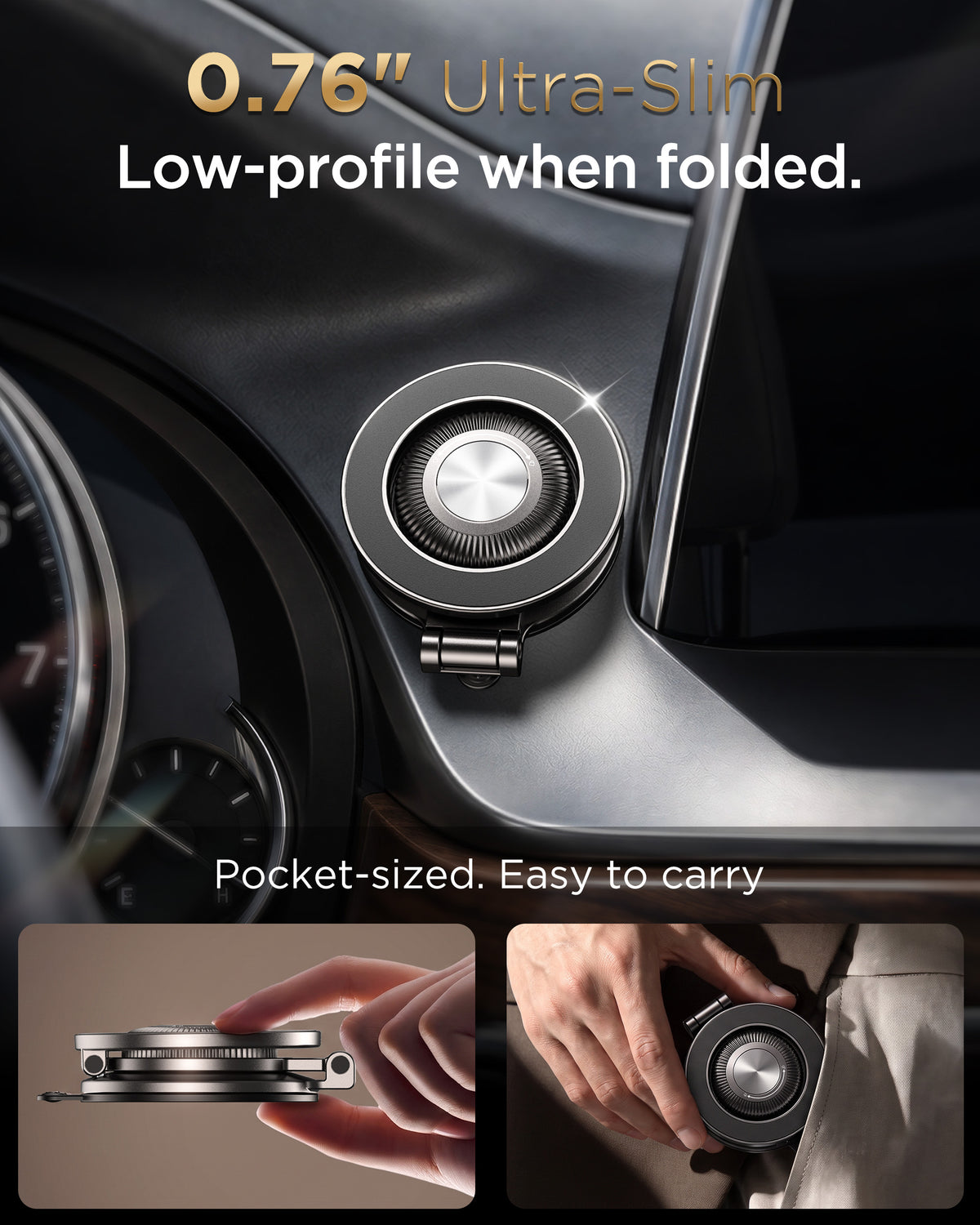 MSXTTLY VMag-Air 1 All-Metal Vacuum Magnetic Phone Holder