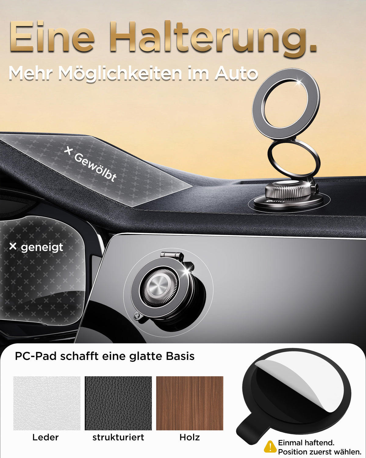 MSXTTLY VMag-Air 1 All-Metal Vacuum Magnetic Phone Holder
