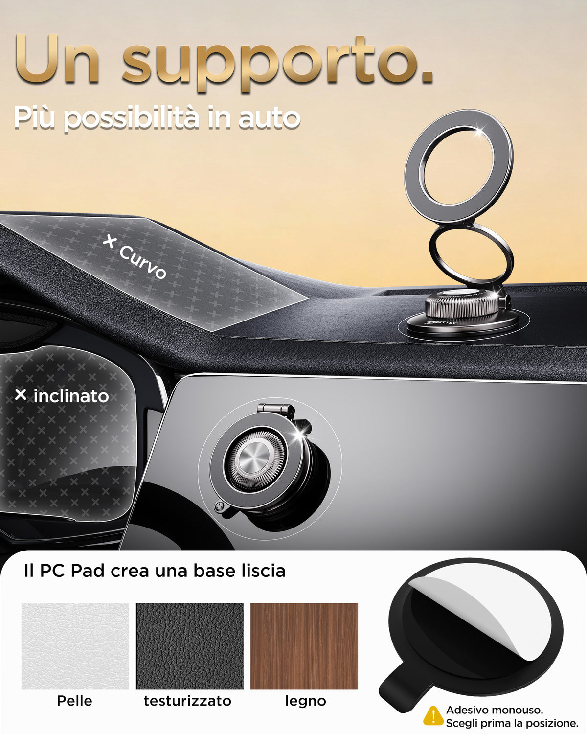 MSXTTLY VMag-Air 1 All-Metal Vacuum Magnetic Phone Holder