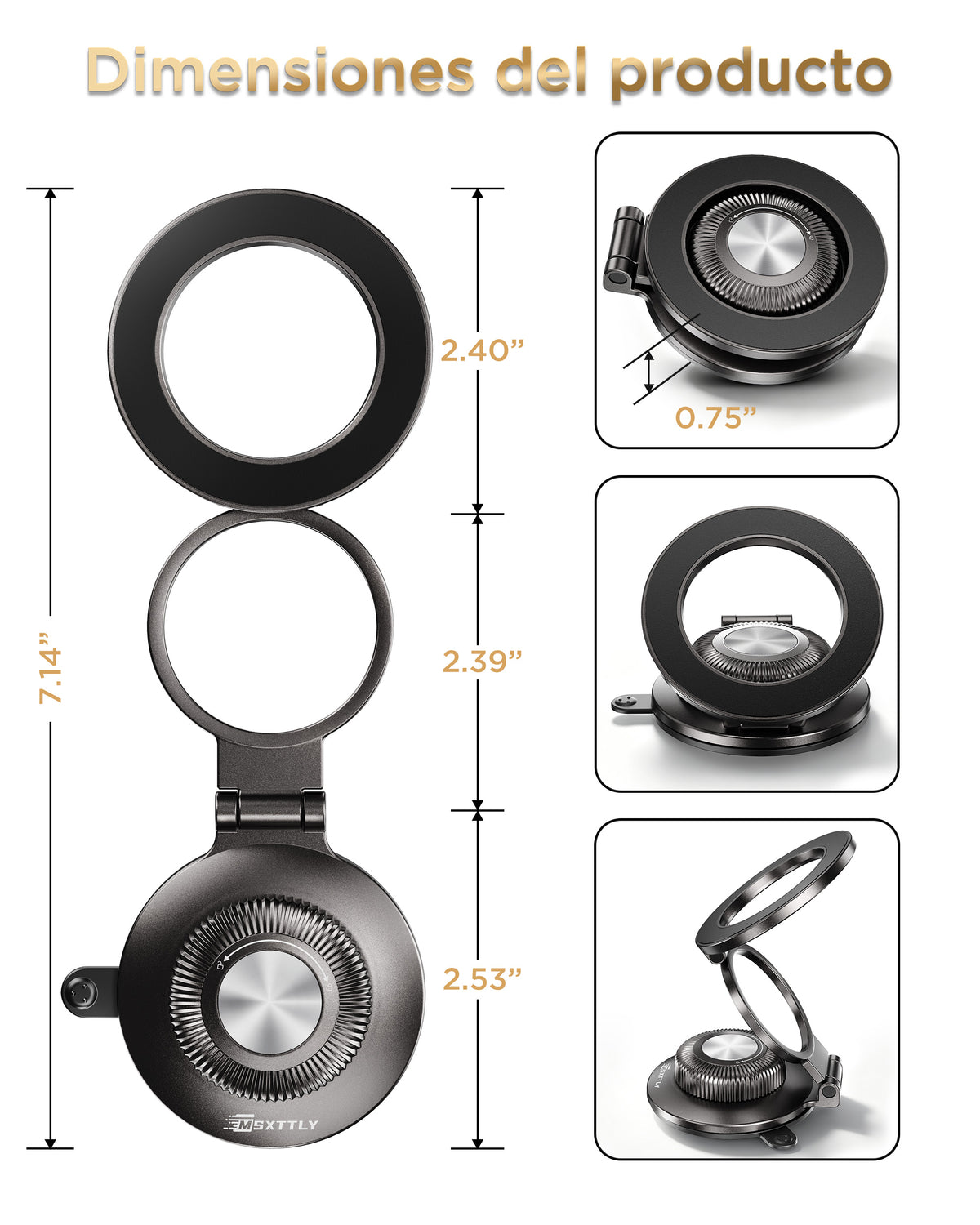 MSXTTLY VMag-Air 1 All-Metal Vacuum Magnetic Phone Holder