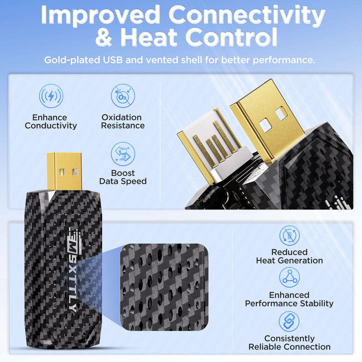 MSXTTLY Vstream Adaptador inalámbrico 3 en 1 CarPlay & Android Auto con Netflix, YouTube, TikTok & Prime Video